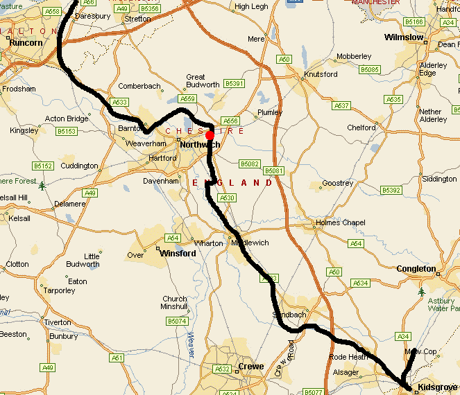 map of area of canal