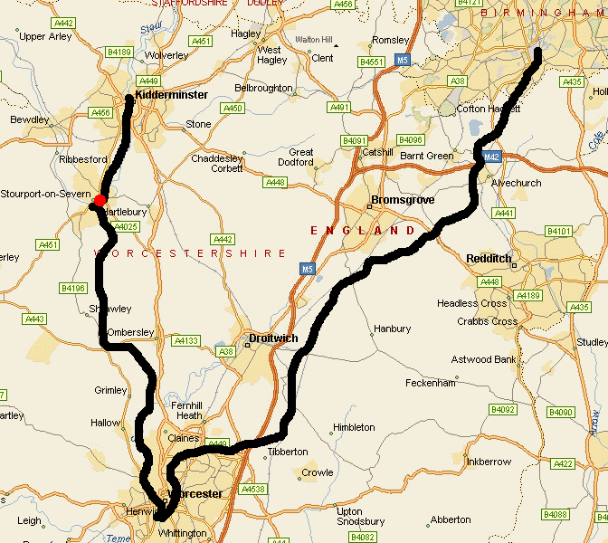 map of area of canal