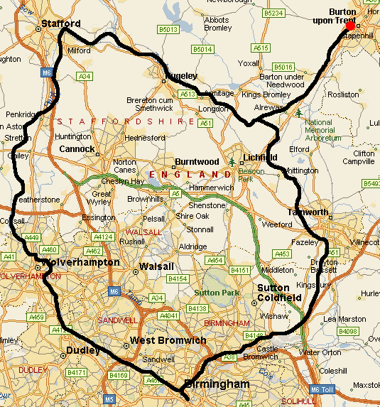 map of area of canal