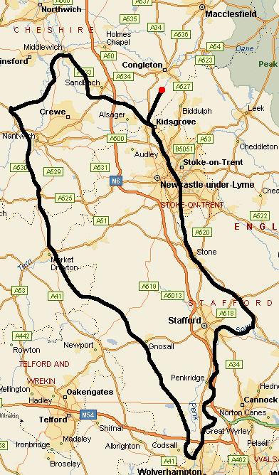 map of area of canal