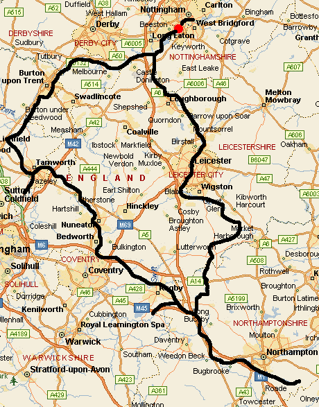 map of area of canal