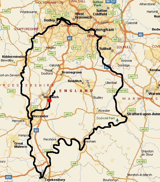 map of area of canal