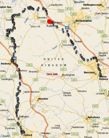 map of area of canal