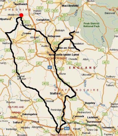 map of area of canal