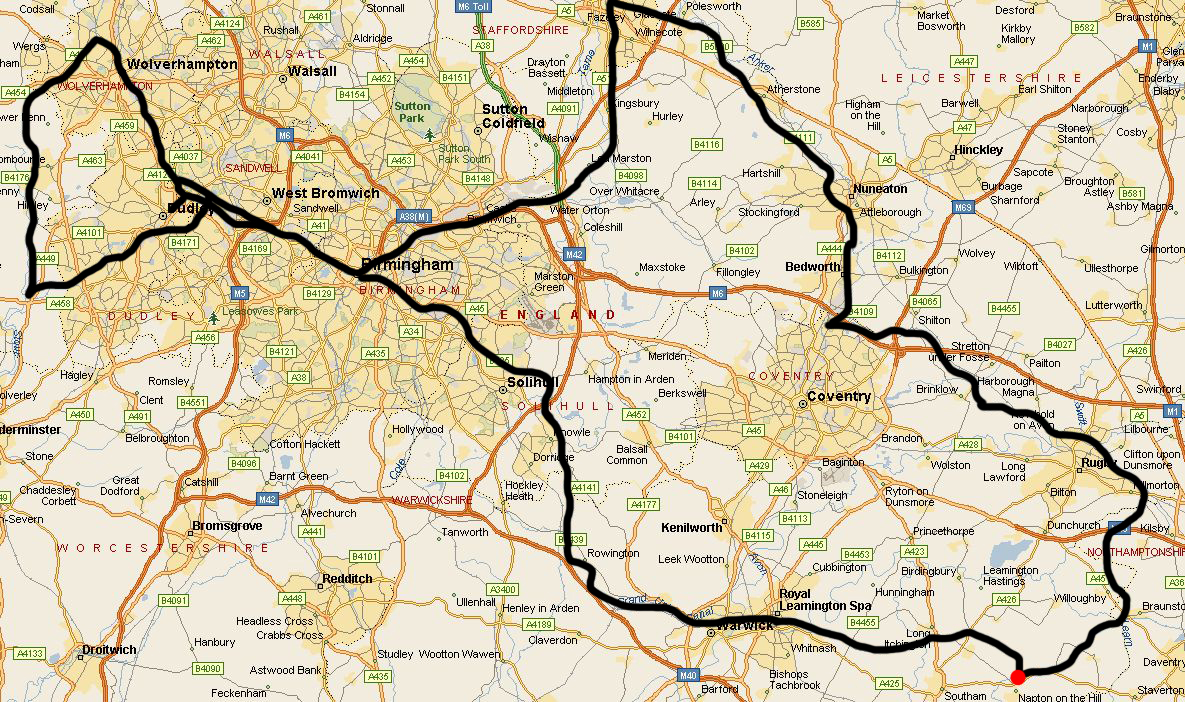 map of area of canal