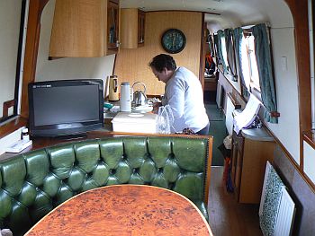 Looking aft into living area Looking aft into living area